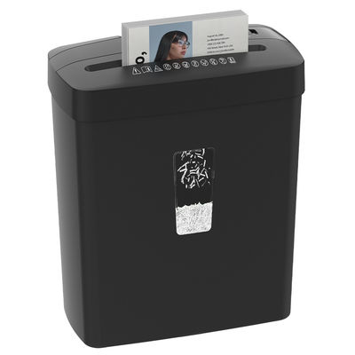 C220P-6 Cross Cut Mini 6 Sheets Card Paper Shredder พร้อมถังกระเป๋าสตางค์ 13L สําหรับสํานักงานบ้าน