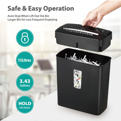 ETL การอนุมัติ เครื่องทําลายกระดาษคอมแพคต 6 ใบ เครื่องฉีกกระดาษ 13L C220P-6
