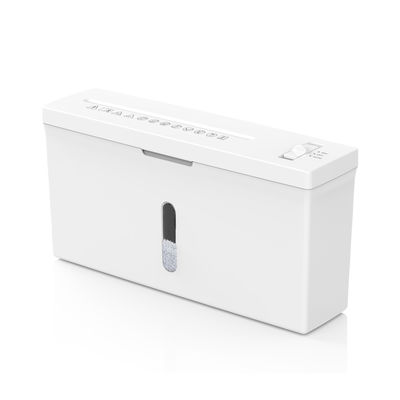 เครื่องบดกระดาษพกพาสําหรับบ้านและสํานักงาน ใช้สีขาวกับ 4L กระเป๋าขน CS201C
