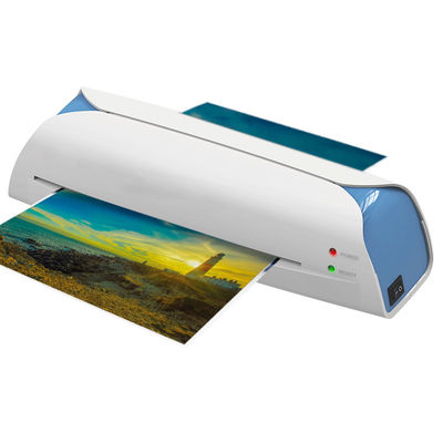 สีขาว สีน้ําเงิน A4 Laminator สําหรับเอกสารภาพกระดาษเมนูกับการปล่อย LM2008