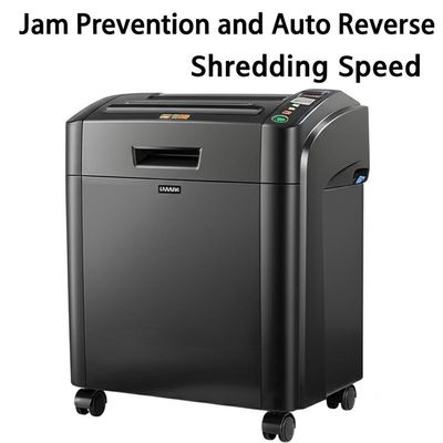ป้องกันการติดและ Auto Reverse 2.2m/min ความเร็วการฉีกกระดาษการค้า Shredder
