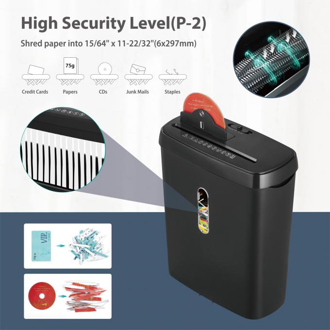 SD108P 11L 8 ใบตัดแผ่น Wholesale สํานักงานเล็ก บ้าน Shredder CD บัตรเครดิต กระดาษ Shredder 2