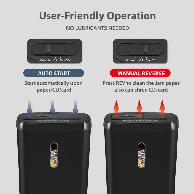 SD108P 11L 8 ใบตัดแผ่น Wholesale สํานักงานเล็ก บ้าน Shredder CD บัตรเครดิต กระดาษ Shredder 3