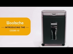 CD290P 10 แผ่น Micro Cut หนังสือธุรกิจภารกิจหนัก เครื่องฉีกซีดีกับ 18Liter ถังถอนกระดาษ shr