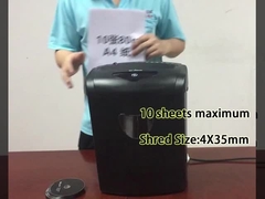 CD218P-10 21L กระเป๋าสตางค์ bin เครื่องฉีกกระดาษตัดข้ามสําหรับสํานักงานที่บ้าน