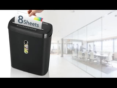 SD108P เครื่องบดกระดาษตัดแผ่นสําหรับบ้านและสํานักงานด้วยถังกระเป๋า 11L